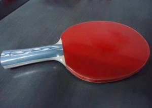 China 6mm Linden Plywood Table Tennis Rackets 1.8mm Sponge With Clear Reverse Rubber factory
