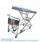 304 Stainless Steel Cadaver Trolley Lift Mortuary Morgue Hydraulic Body Lifter