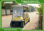 Golden 48V 3.7KW 6 Seater Electric Golf Carts , Trojan Battery Buggy Car Golf