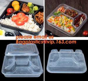 China Supermarket display wholesale storage fruit food defrosting plastic tray,manufacturer supply bpa free reusable 3 compart factory