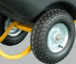 Black 500Litre Rotational Molded Heavy Duty Tilt Trucks