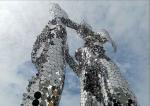 Outdoor Large Abstract Stainless Steel Sculpture For Public Decoration