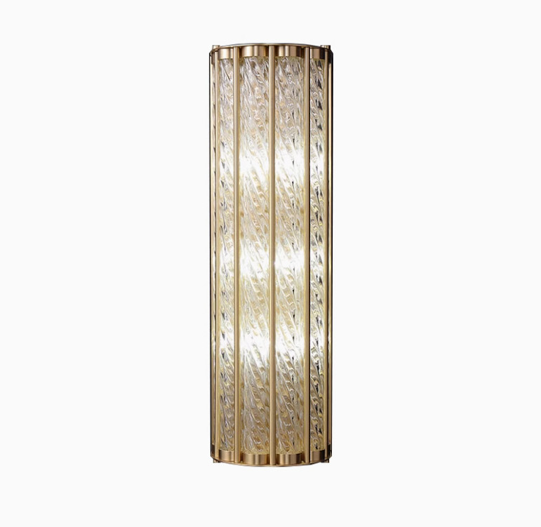 All-copper light luxury living room atmospheric wall lamp modern simple high-end hotel lobby corridor aisle background wall lamp