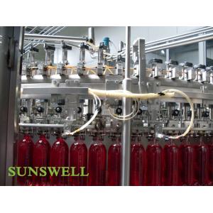 PET Bottle Carbonated Filling Machine , Soft Drink Automatic Filling Line