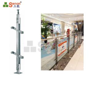 China Balcony Railing Stainless Steel Handrail Posts Glass Balustrade Modern Design factory