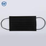 Disposable non woven 4ply surgical black color medical face mask ASTM F2100