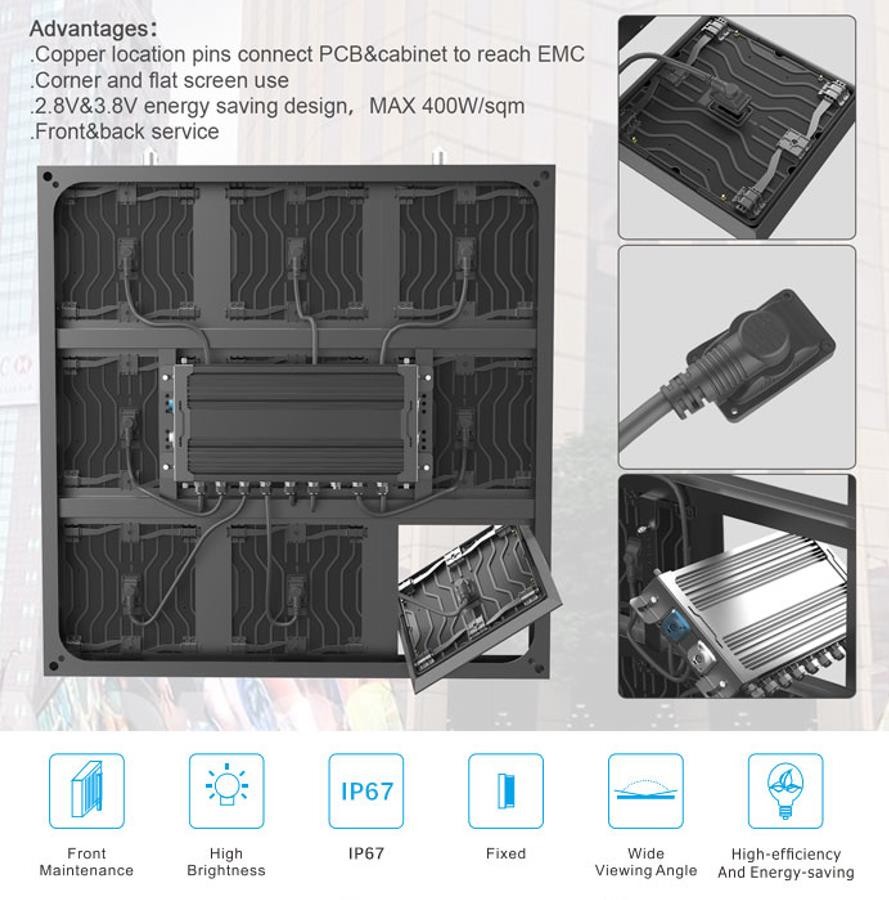 P6.67mm Front Service LED Screen