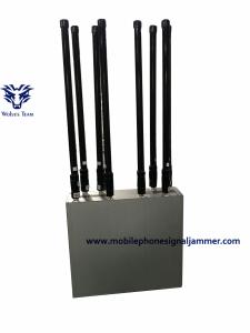 China 50W 5 Bands Mobile Phone Signal Jammer High Power GSM 3G 4G Range 100 Meters factory