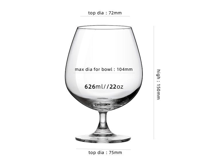 Wedding Cognac Glasses Crystal Personalised Brandy Glass Wine Cup
