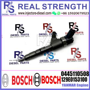 China BOSCH injector 0445110508 129E0153100 Common Fuel Diesel Injector 0445110508 129E0153100 for YANMAR Engine on sale