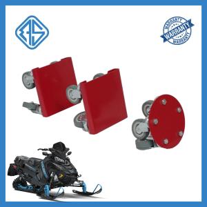 China PVC Wheel Drivable Snowmobile Dollies Casters 3 PCS 1500 Lbs Load Capacity Strap On factory