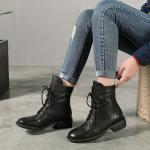 S208 Manufacturers autumn and winter warm velvet thick handmade leather boots