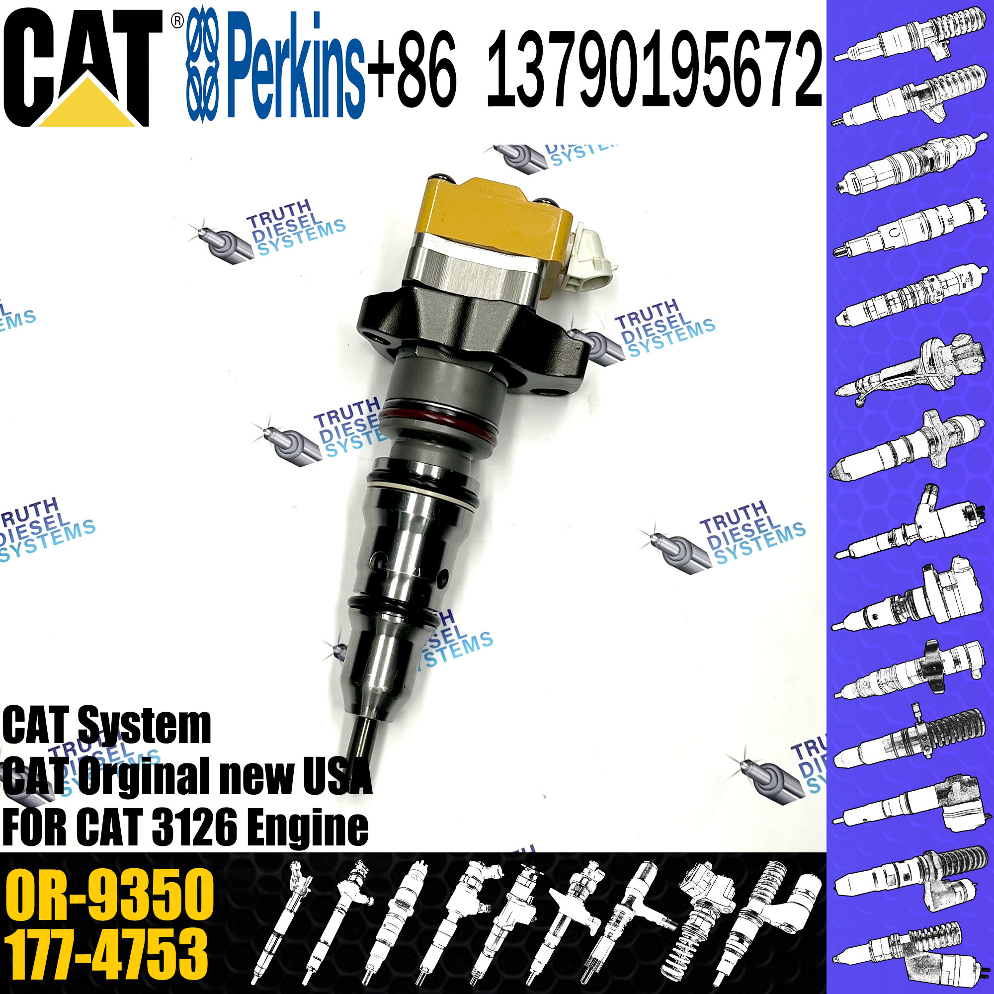Diesel Injector 222-5972 10R-9239 0R-9350 218-4109 222-5965 10R-9348 10R-9237 10R-0781 156-8895 10R-9239 For Caterpillar