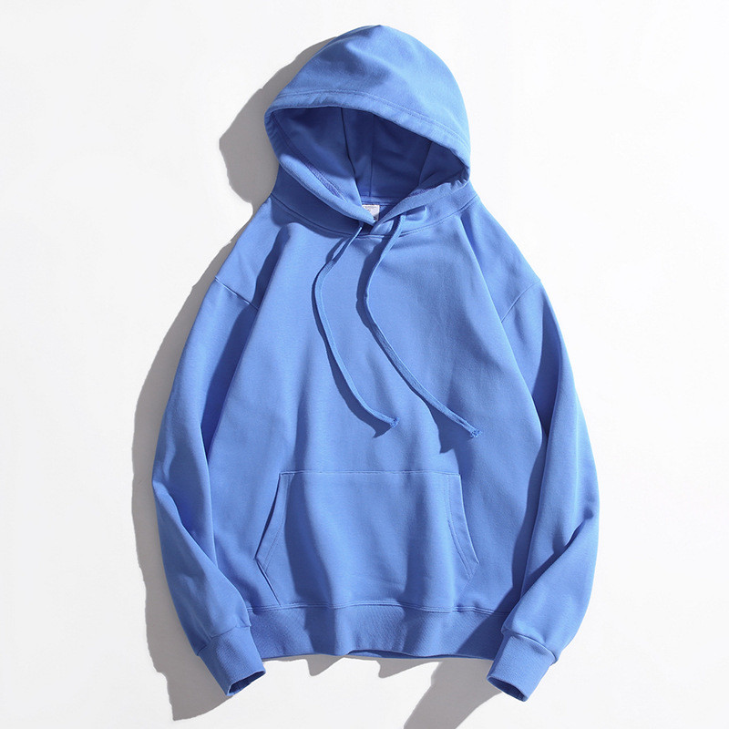 Sustainable Pullover Knitted Unisex Plain Hoodies Customized