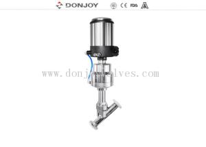China DN50 SS316L Pnuematic Angle Seat Valve with IL TOP for regulating factory