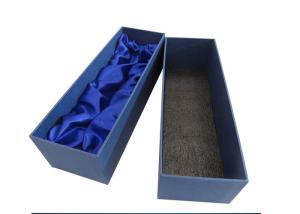 China High End Long Wine Cardboard Boxes , Liquor Bottle Gift Boxes For Wine Glasses factory
