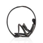 7 Inch Encircled Reader Outdoor Metal Sculpture Decorative Sculptures And