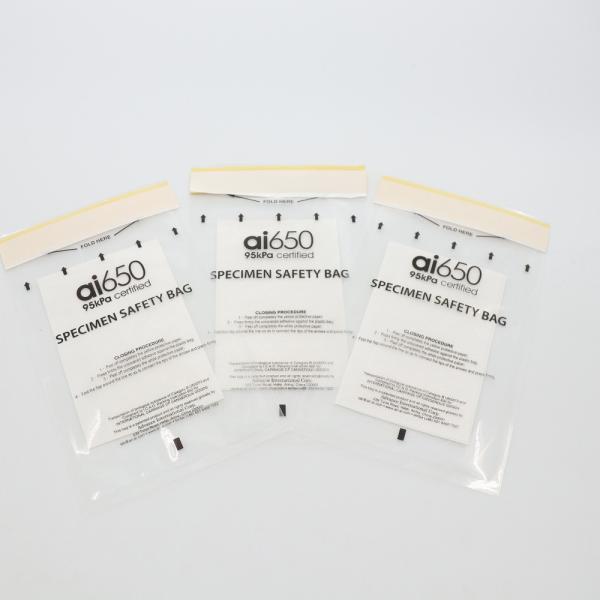 China Polyethylene 95kPa Specimen Transport Bag Transparent Custom Printing factory