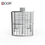 304 Stainless Steel Full Height Turnstile Revolving Gate Safety Intelligent Door