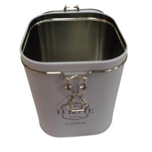 Custom Printed Lockable Tea Caddy Tin Offset CMYK Printing Tea Tin Box
