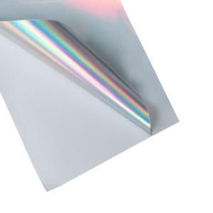 China PET Rainbow Laser Surface Self Adhesive Photo Paper A4 For Stickers factory