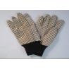 Buy cheap Grey Knit Wrist Working Hands Gloves Pattern Printed Cotton Drill Material from wholesalers