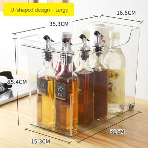 China Shatter Resistant Plastic Storage Organizer With Rolling Wheels And Handle on sale