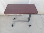 PB Metal material hospital bed tray table adjustable bedside table