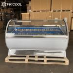Commercial Refrigerated 500L Small Display Freezer For Ice Cream 7.5 AMPS