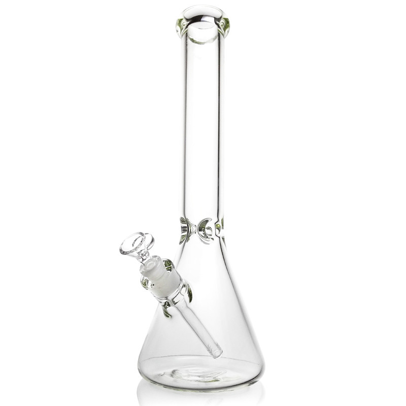 9mm Thick Glass Water Bongs For Adult 16 Inch Height Oem/Odm Available