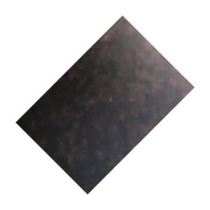 China Retro Etched Stainless Steel Sheet Wall Decoration Panel Antique Bronze Rose Red Color factory