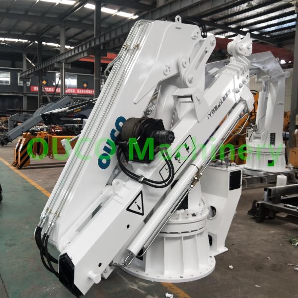 China 10m CCS Folding Boom 1t Compact Pedestal Jib Crane factory