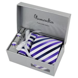 China 100% hand-woven polyester necktie sets factory