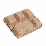 Biodegradable Disposable Rice Husk Fiber Lunch Box Compostable Takeaway