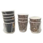 Individual Wrapped Disposable Double Wall Paper Cups With Logo Printed