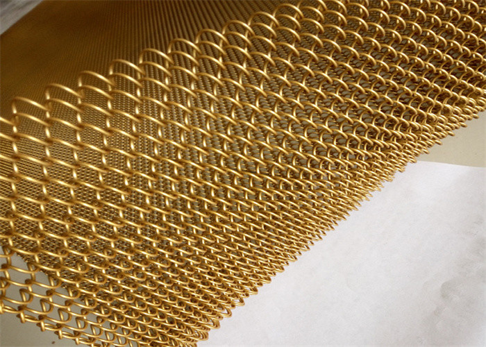 8*8mm Room Divider Metal Coil Drapery Curtain In Interior And Exterior