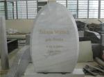 European style flower carved white granite grave headstones for sale