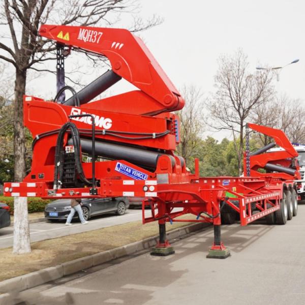 TITAN 37/40/45 Ton Sideloader Container Truck Trailer 40 Ft for Sale Manufacture