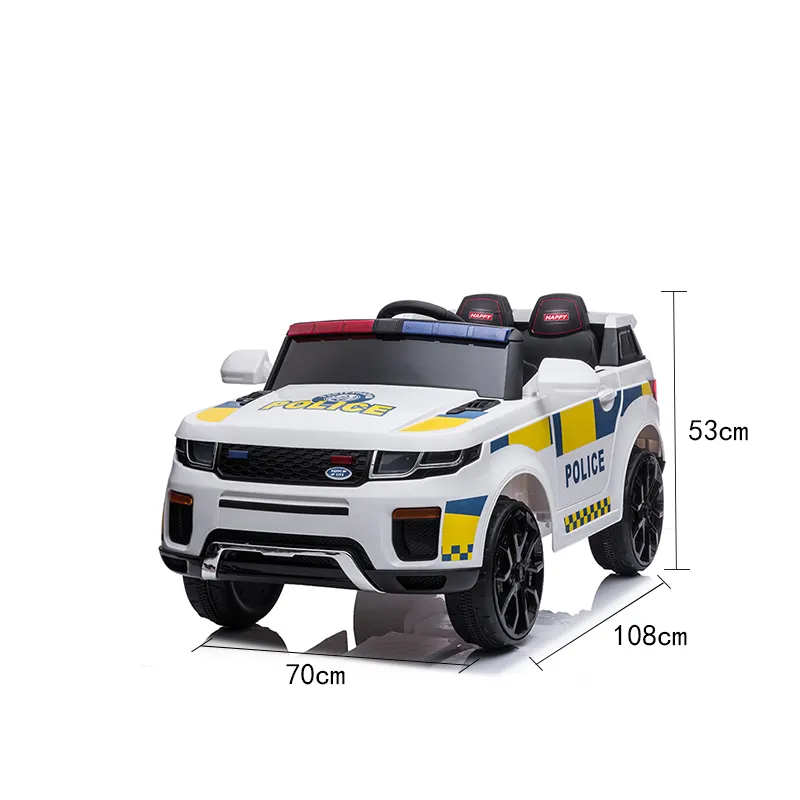 Kids Ride-on Car Police Style 12V Battery Powered with Remote Control 2023 Model