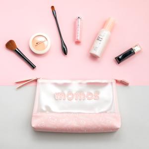 China Custom Logo Cartoon Pink PU Leather Easy Carry Cute Cosmetic Bag For Girls factory