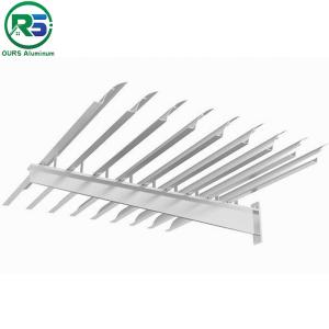 China Exterior Pvdf Coating Aluminum Sun Shade System louvers 2-7mm Environment Friendly factory
