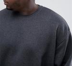 Fat Men Plus Size Oversized Sweatshirts , Cotton Polyester Thick Oversized