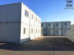 White Prefabricated Container House , Fire Proof Prefab Double Container House