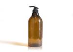 1000ml Amber PET Cosmetic Bottles Round Body And Narrow Neck High Capacity