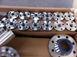China S32750 150# 3'' S40S Weld Neck Pipe Flanges For Desalination Plant factory