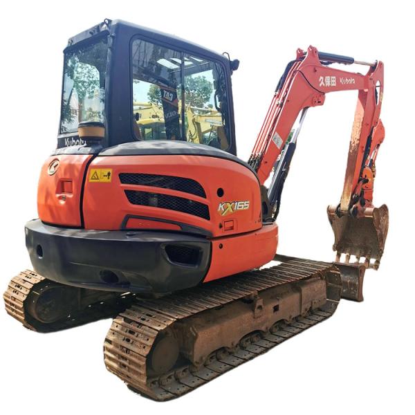 Year 2019 Used Japan Original 6 Ton Mini Kubota Excavator KX165 in Good