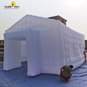China Custom Logo Backyard Inflatable Club Tent , Commercial Inflatable Air Cube Tent factory