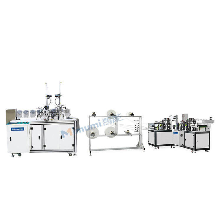 Medical N95 Folding Non Woven Face Mask Making Machine Semi Automatic