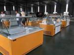 Air Cooled Stainless Steel Deli Display Freezer CE Marble Slab Seafood