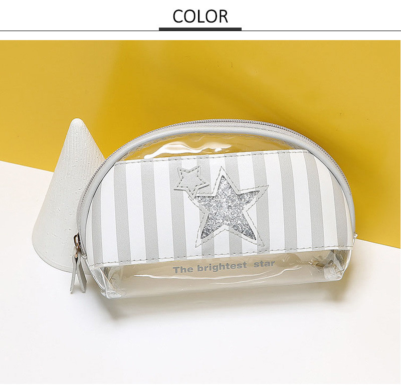 Eco Friendly Korean Transparent Beauty PVC Cosmetic Bag